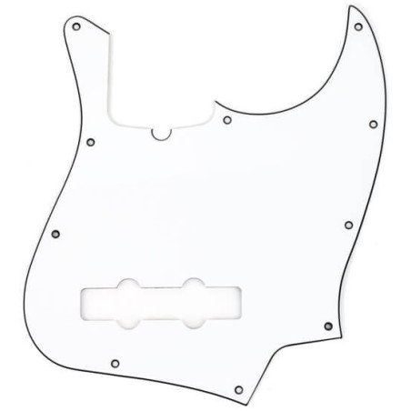 SOUNDSATION PARTS JP-3WMascherina per Jazz Bass, 3 Strati, Bianco - vai con la sigla