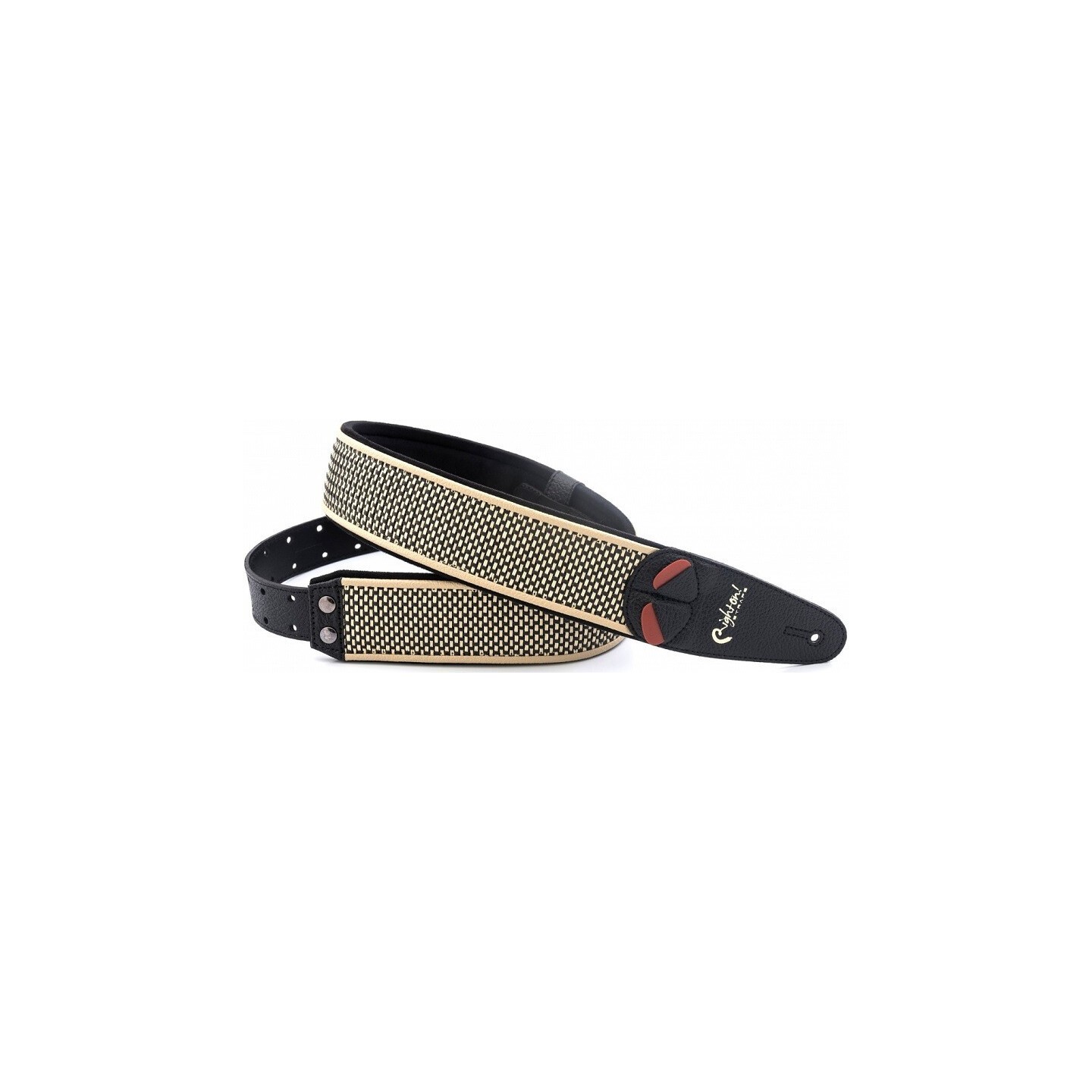 RIGHTON AMPSTRAPS Salt&Pepper Black, tracolla per chitarra e basso - vai con la sigla