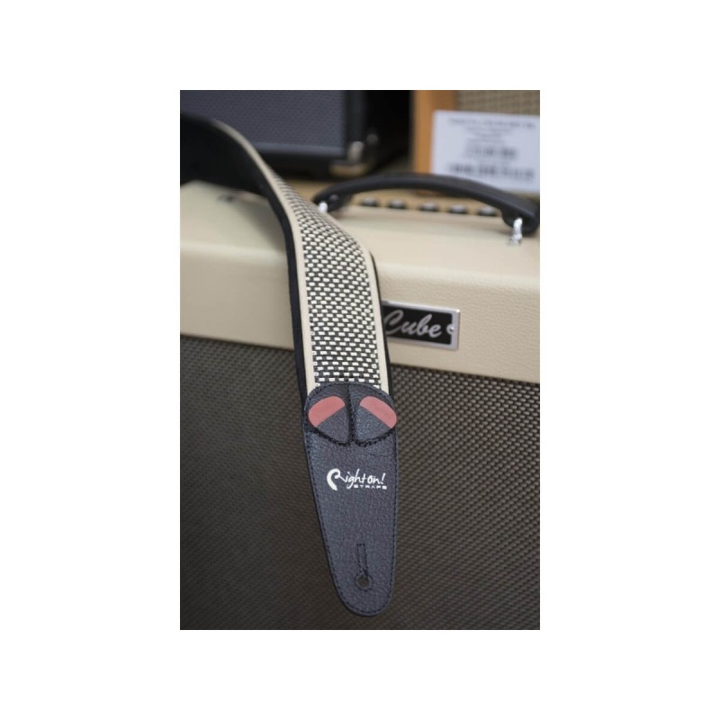RIGHTON AMPSTRAPS Salt&Pepper Black, tracolla per chitarra e basso - vaiconlasigla