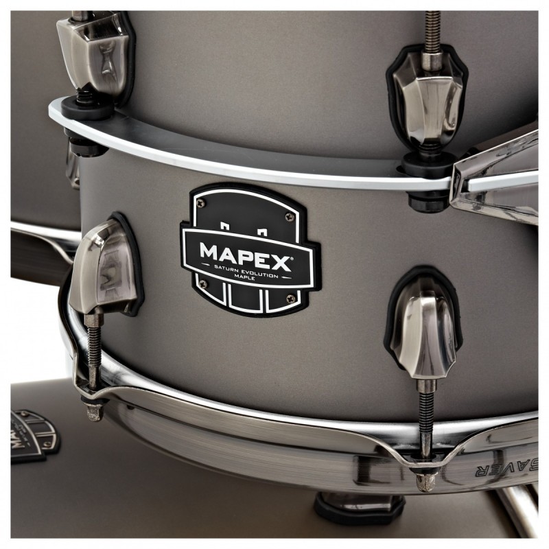 MAPEX IT SE529XMBPG SATURN EVOLUTION MAPLE ROCK 4 PEZZI GUN METAL GREY - vaiconlasigla