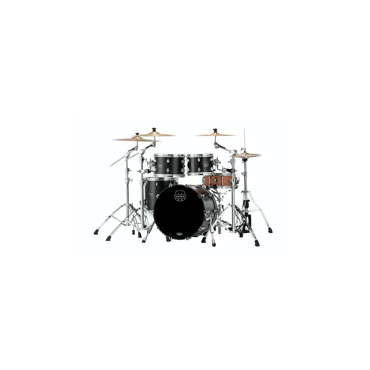 MAPEX IT SR504XFB SATURN NEW FUSION 4 PEZZI SATIN BLACK - vaiconlasigla