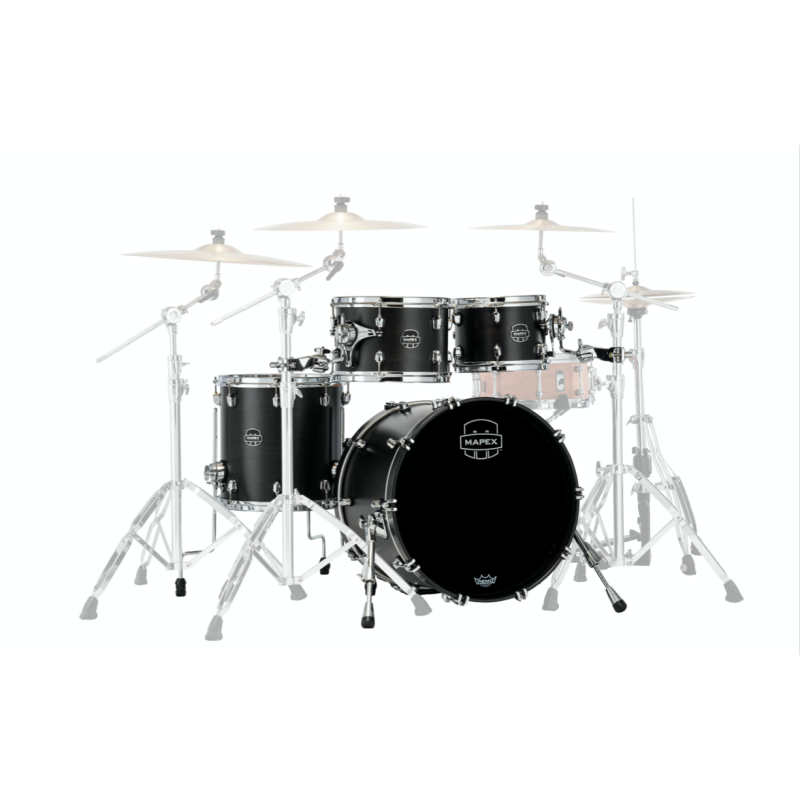 MAPEX IT SR504XFB SATURN NEW FUSION 4 PEZZI SATIN BLACK - vaiconlasigla