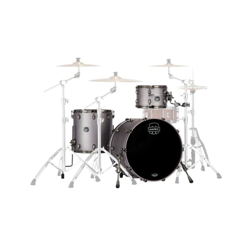 MAPEX IT SE426XHBPG SATURN EVOLUTION HYBRID ORGANIC ROCK 3 PEZZI GUN METAL GREY - vai con la sigla