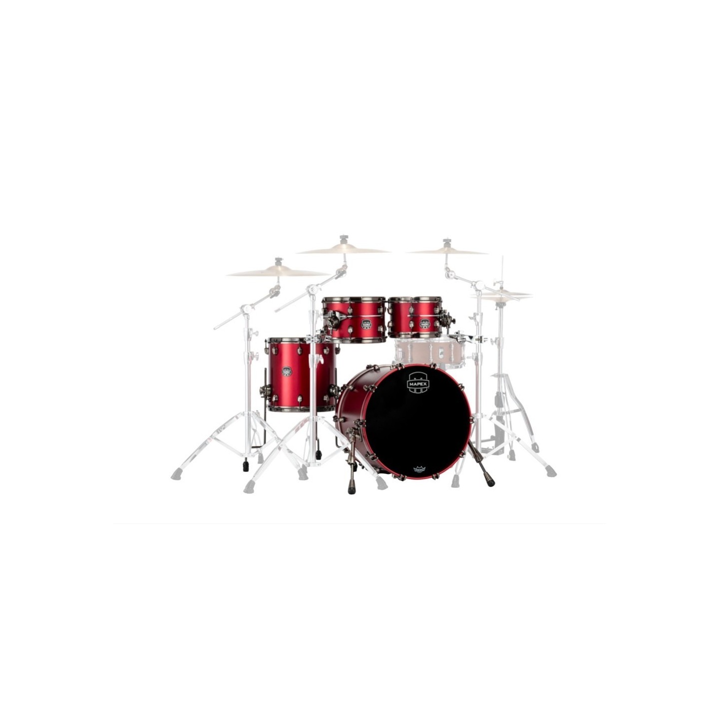 MAPEX IT SE504XBBPA SATURN EVOLUTION BIRCH FUSION 4 PEZZI TUSCAN RED - vaiconlasigla
