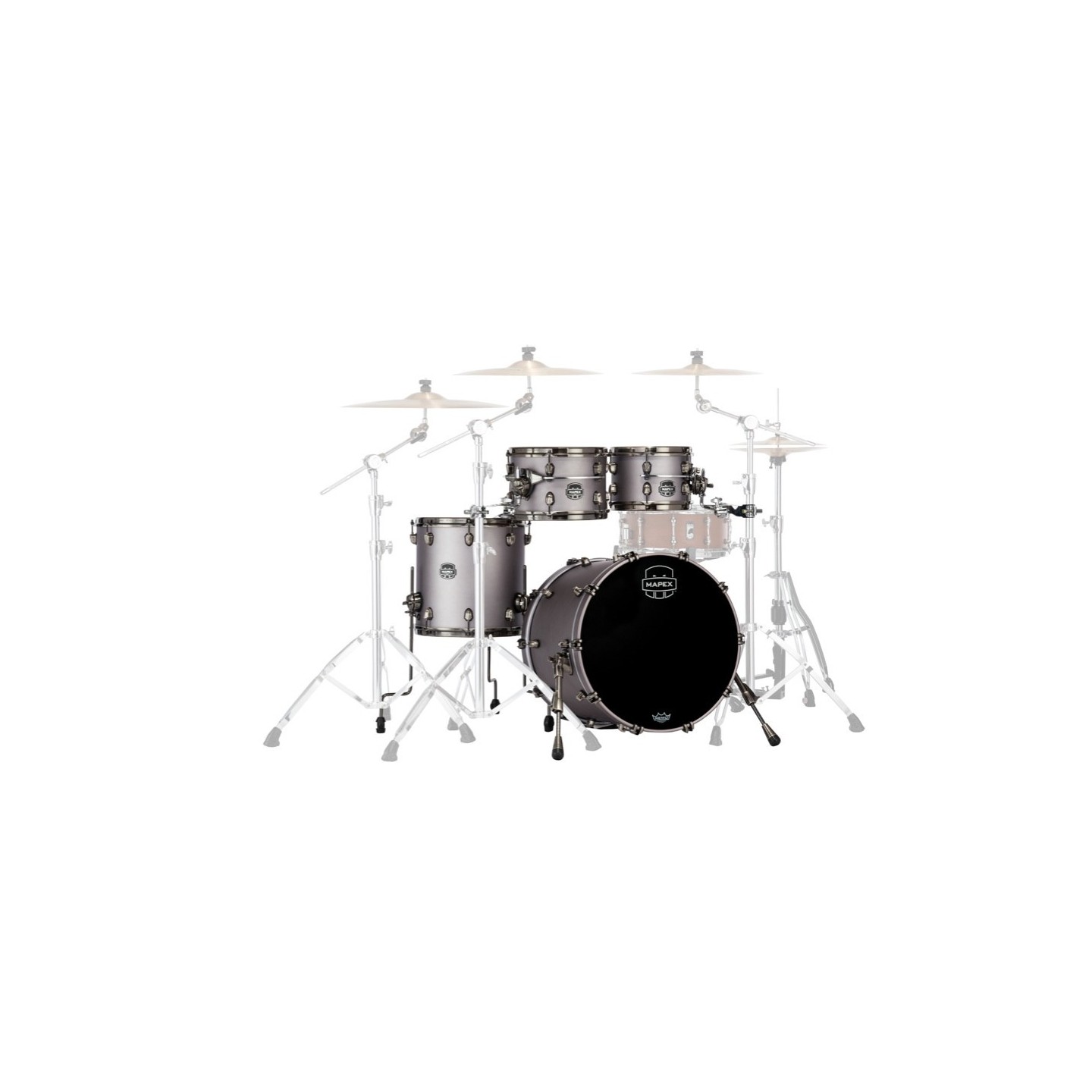 MAPEX IT SE504XMBPG SATURN EVOLUTION MAPLE FUSION 4 PEZZI GUN METAL GREY - vai con la sigla