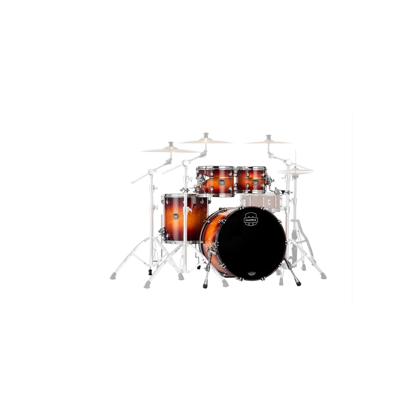 MAPEX IT SE504XMPO SATURN EVOLUTION MAPLE FUSION 4 PEZZI EXOTIC SUNBURST - vaiconlasigla