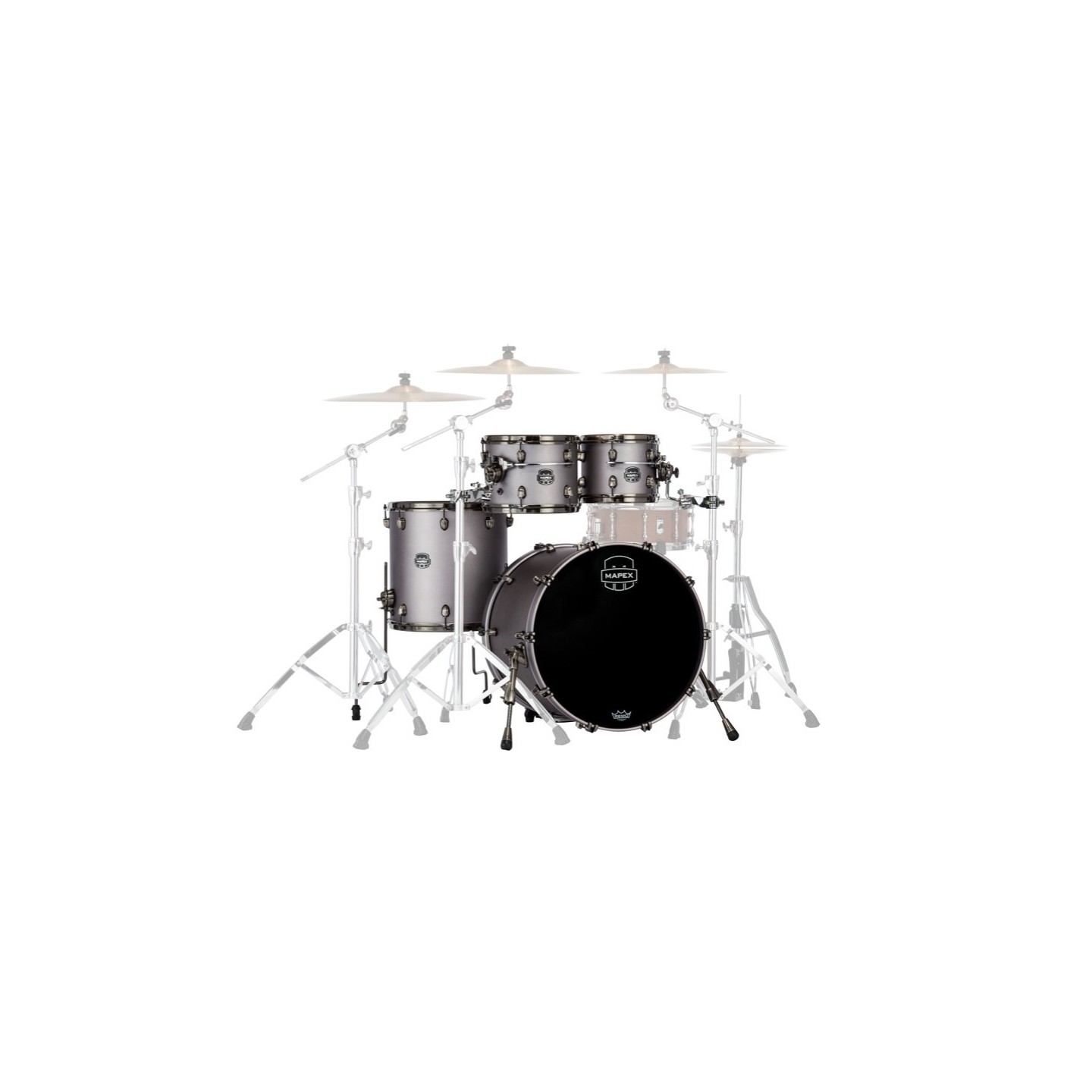 MAPEX IT SE529XBBPG SATURN EVOLUTION BIRCH ROCK 4 PEZZI GUN METAL GREY - vai con la sigla