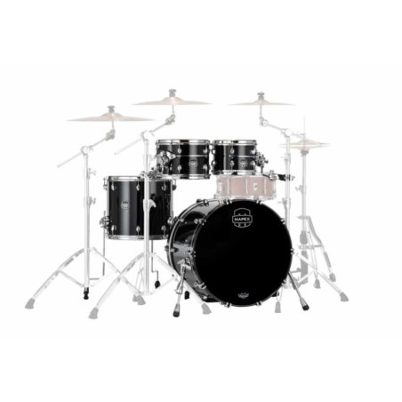 MAPEX IT SE529XBPB SATURN EVOLUTION BIRCH ROCK 4 PEZZI PIANO BLACK - vaiconlasigla