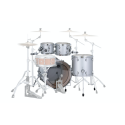 MAPEX IT SE529XMPD SATURN EVOLUTION MAPLE ROCK 4 PEZZI IRIDIUM SILVER - vaiconlasigla