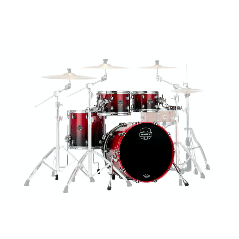 MAPEX IT SR504XRQ SATURN NEW FUSION 4 PEZZI SCARLET FADE - vaiconlasigla