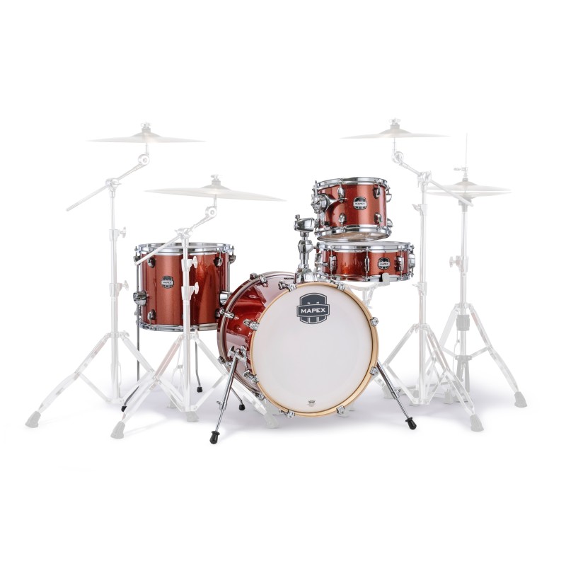 MAPEX IT MA486SOR MARS BIRCH BE BOP 4 PEZZI BLOOD ORANGE SPARKLE - vai con la sigla