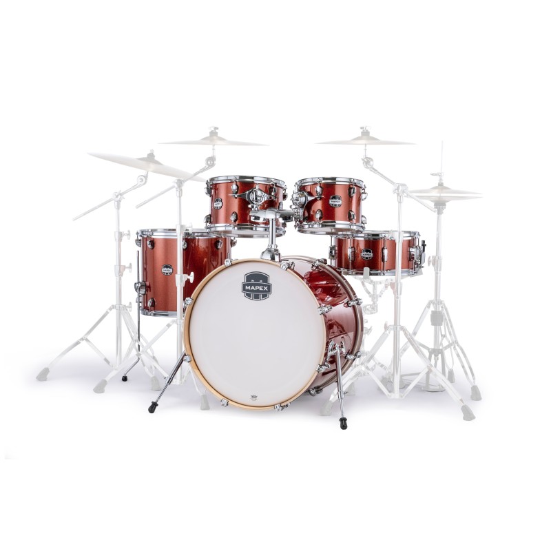 MAPEX IT MA529SFOR MARS BIRCH ROCK 5 PEZZI BLOOD ORANGE SPARKLE - vaiconlasigla