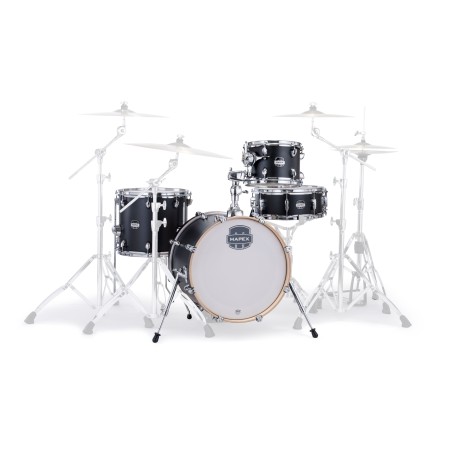 MAPEX IT MM486SKD MARS MAPLE BEBOP 4 PEZZI MATTE BLACK - vaiconlasigla