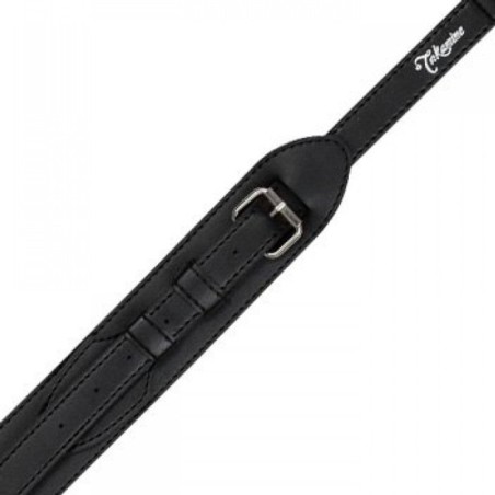 TAKAMINE TGS03BR Tracolla in pelle nera - vai con la sigla