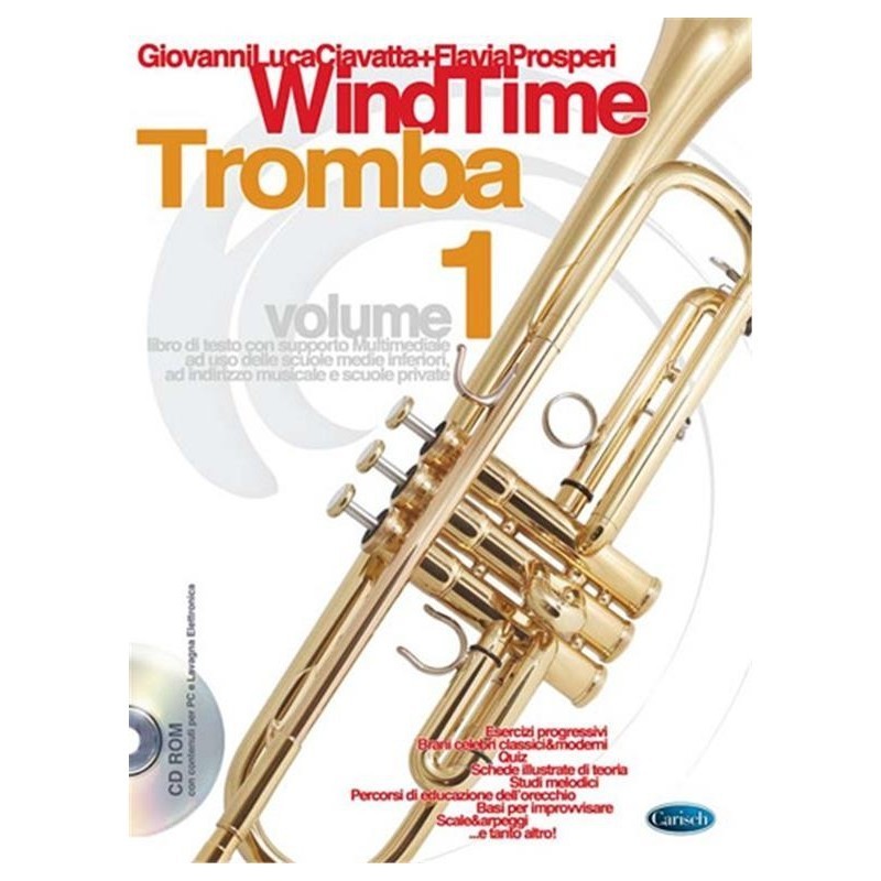 WINDTIME  METODO DI TROMBA + CD ROM di Gianluca Cavatta - vai con la sigla