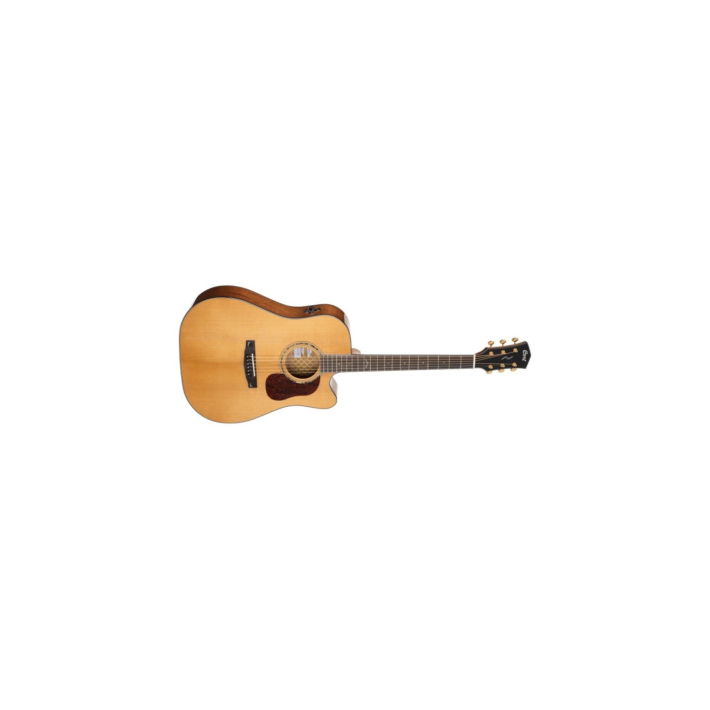 CORT GOLD DC-6 NAT , chitarra acustica elettrificata con custodia - vai con la sigla