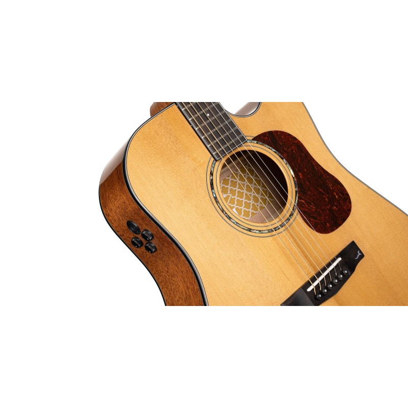 CORT GOLD DC-6 NAT , chitarra acustica elettrificata con custodia - vai con la sigla