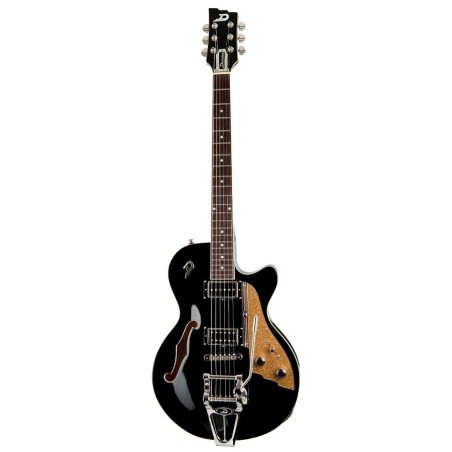 DUESENBERG Starplayer Tv Black,  Semi-Hollow Single Cutaway, con custodia - vai con la sigla