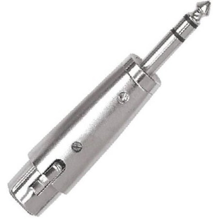 PROEL AT295 Adattatore professionale  presa XLR 3 poli -- spina jack stereo Ø 6.3 mm. - vaiconlasigla