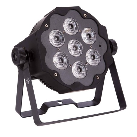 SAGITTER SLIMPAR 7 DL, Proiettore 7 led 7X12W led RGBWA - UV (Dark light) - vai con la sigla