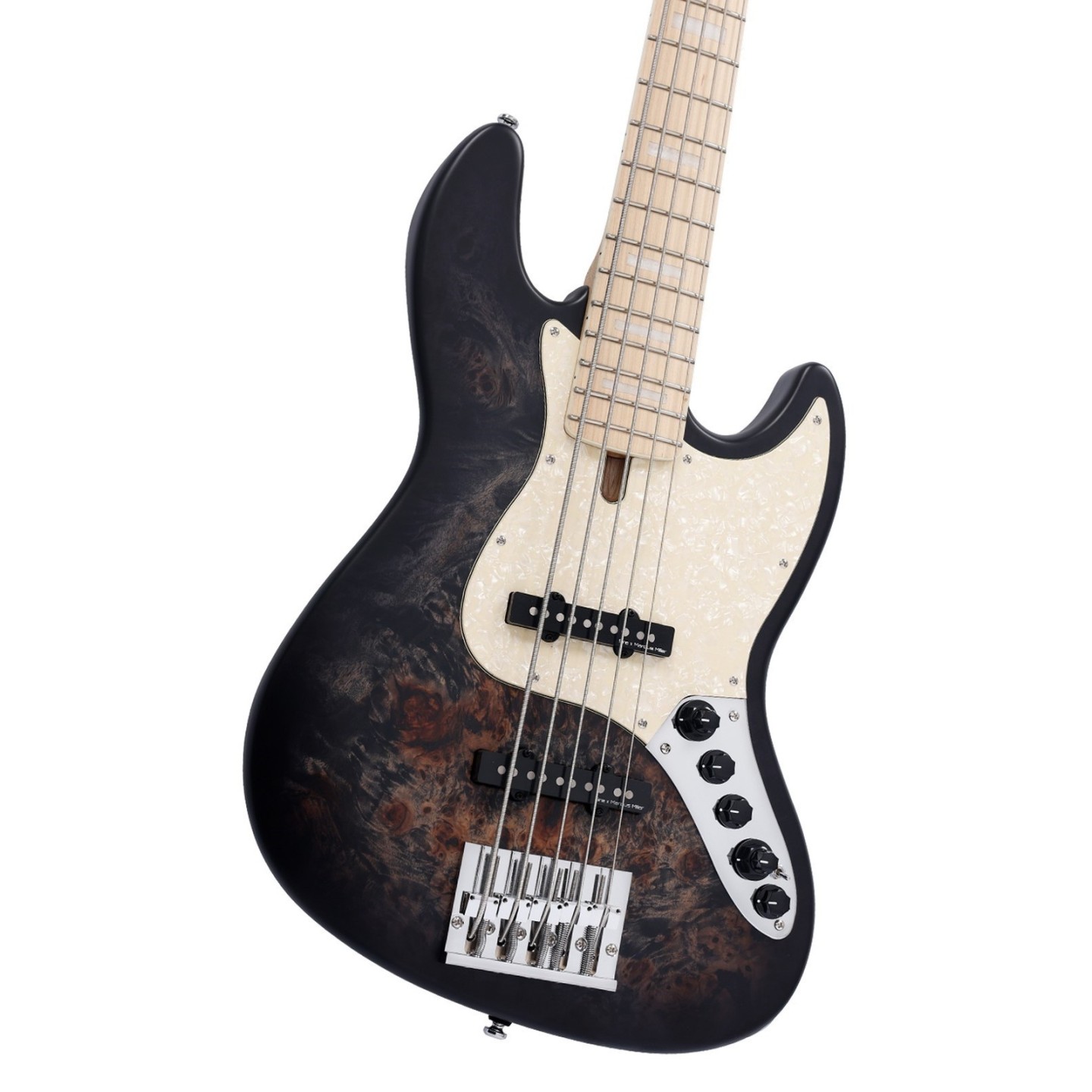 MARCUS MILLER V7 SWAMP ASH-5 REISSUE TRANS BLACK SATIN