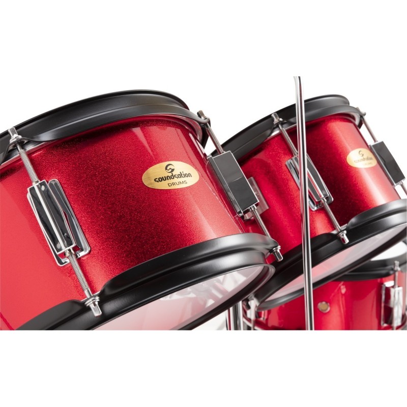 SOUNDSATION JDK100-MR Drum Set 5 pcs junior metallic red - vai con la sigla