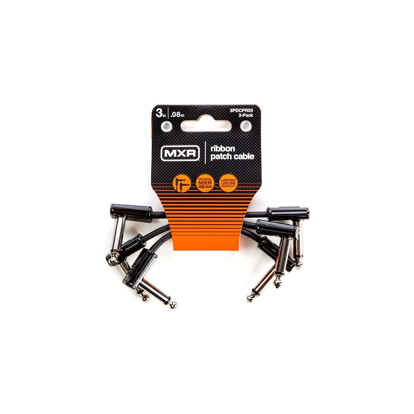 MXR - 3PDCPR03 CAVI PATCH RIBBON 8CM CONFEZIONE DA 3 - vai con la sigla