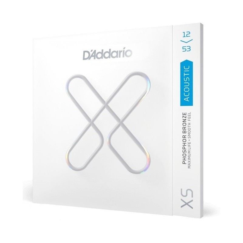 D'ADDARIO XSAPB1253 Set corde serie XS per chitarra acustica Phospor Bronze 12/53 - vai con la sigla