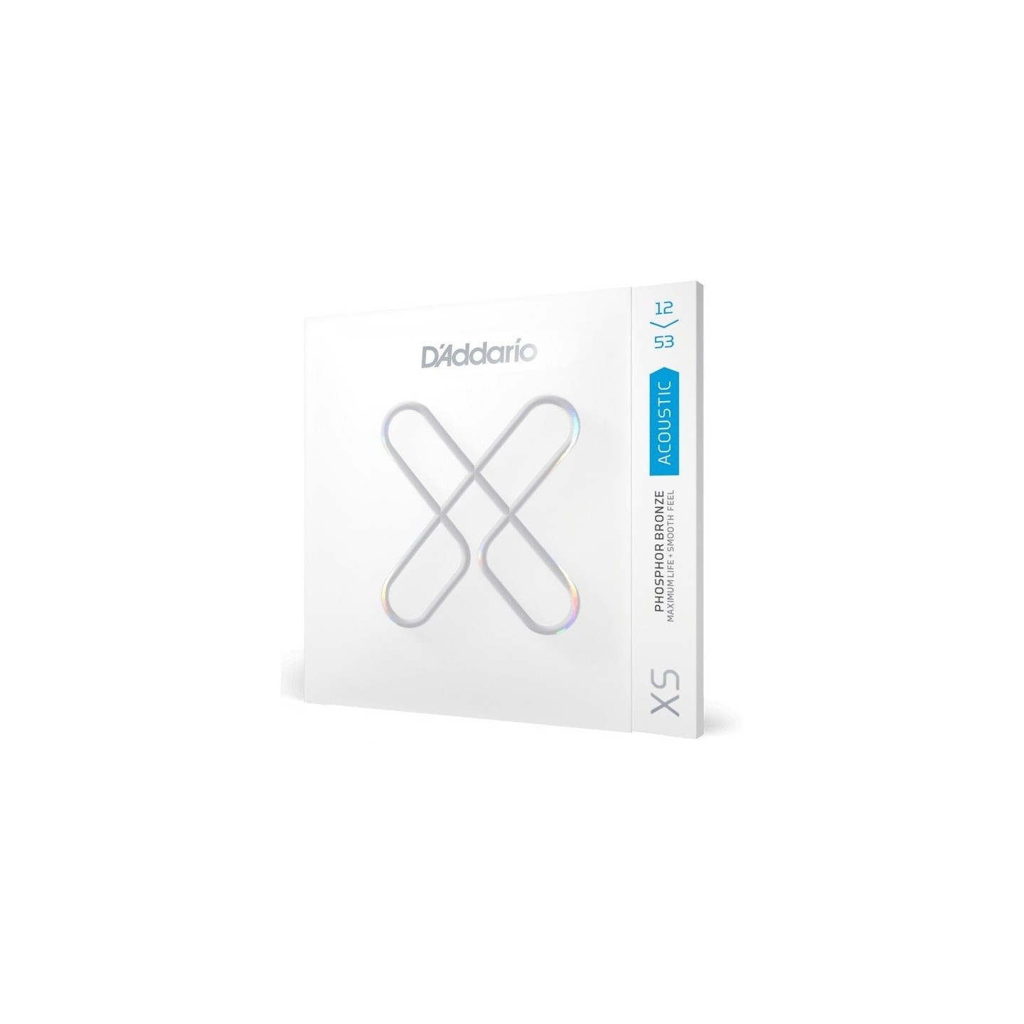 D'ADDARIO XSAPB1253 Set corde serie XS per chitarra acustica Phospor Bronze 12/53 - vai con la sigla