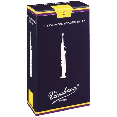 VANDOREN SR203 Confezione 10pz si Ance per Sax Soprano in Sib 3 - vai con la sigla
