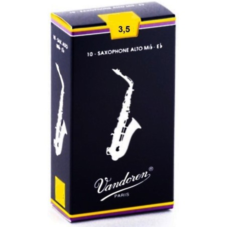VANDOREN SR2135 Confezione 10pz  Ance per Sax Alto in Mib 3,5 - vai con la sigla