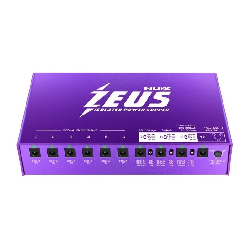 NUX NIP-Z10 Alimentatore multiplo professionale (10 uscite) - vai con la sigla