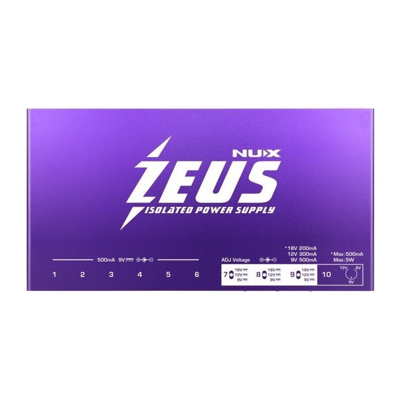 NUX NIP-Z10 Alimentatore multiplo professionale (10 uscite) - vai con la sigla