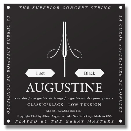 AUGUSTINE BLACK SETS Set Corde Classic Black Low Tension Per Chitarra Classica - vai con la sigla
