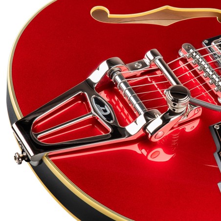 DUESENBERG Starplayer III Catalina Red, Chit. Elettrica 6 Corde Semi-Hollow Single Cutaway - vai con la sigla