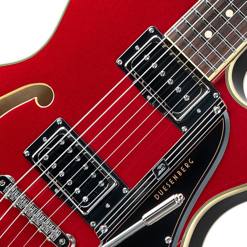 DUESENBERG Starplayer III Catalina Red, Chit. Elettrica 6 Corde Semi-Hollow Single Cutaway - vai con la sigla