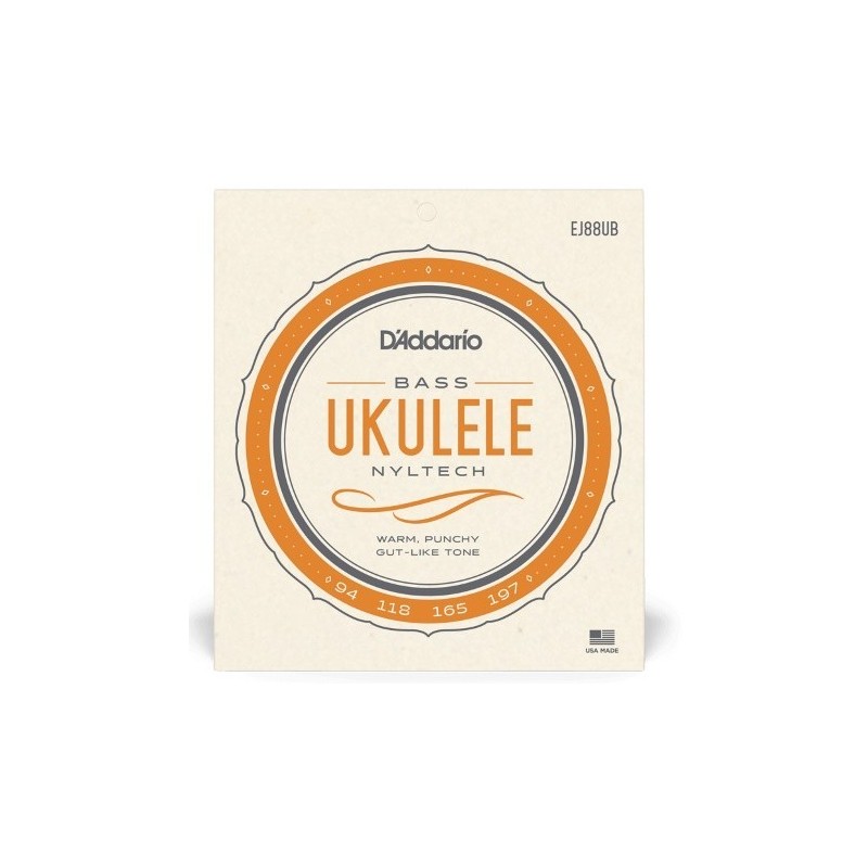 D'ADDARIO EJ88UB Nyltech Ukulele, Bass - vaiconlasigla
