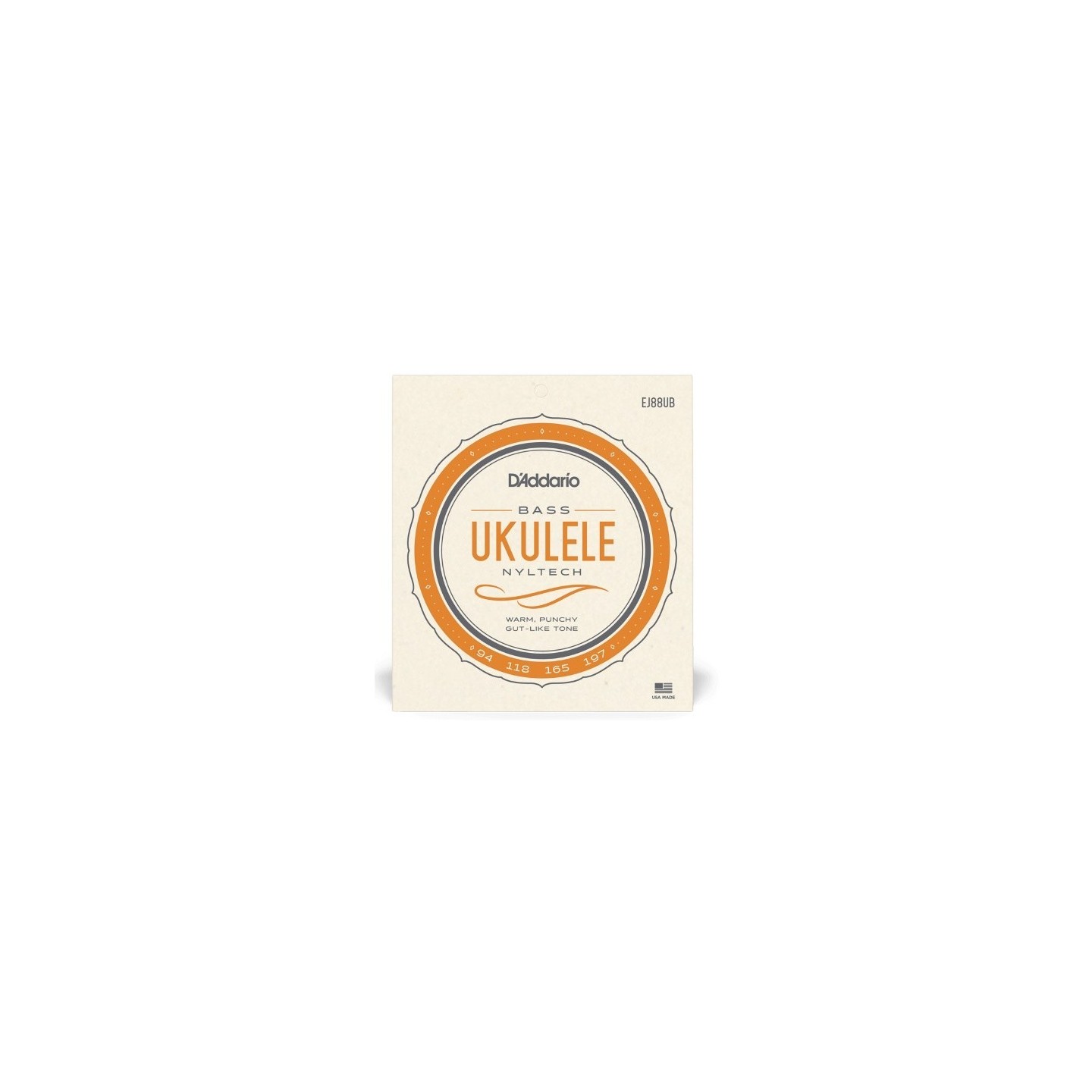 D'ADDARIO EJ88UB Nyltech Ukulele, Bass - vaiconlasigla