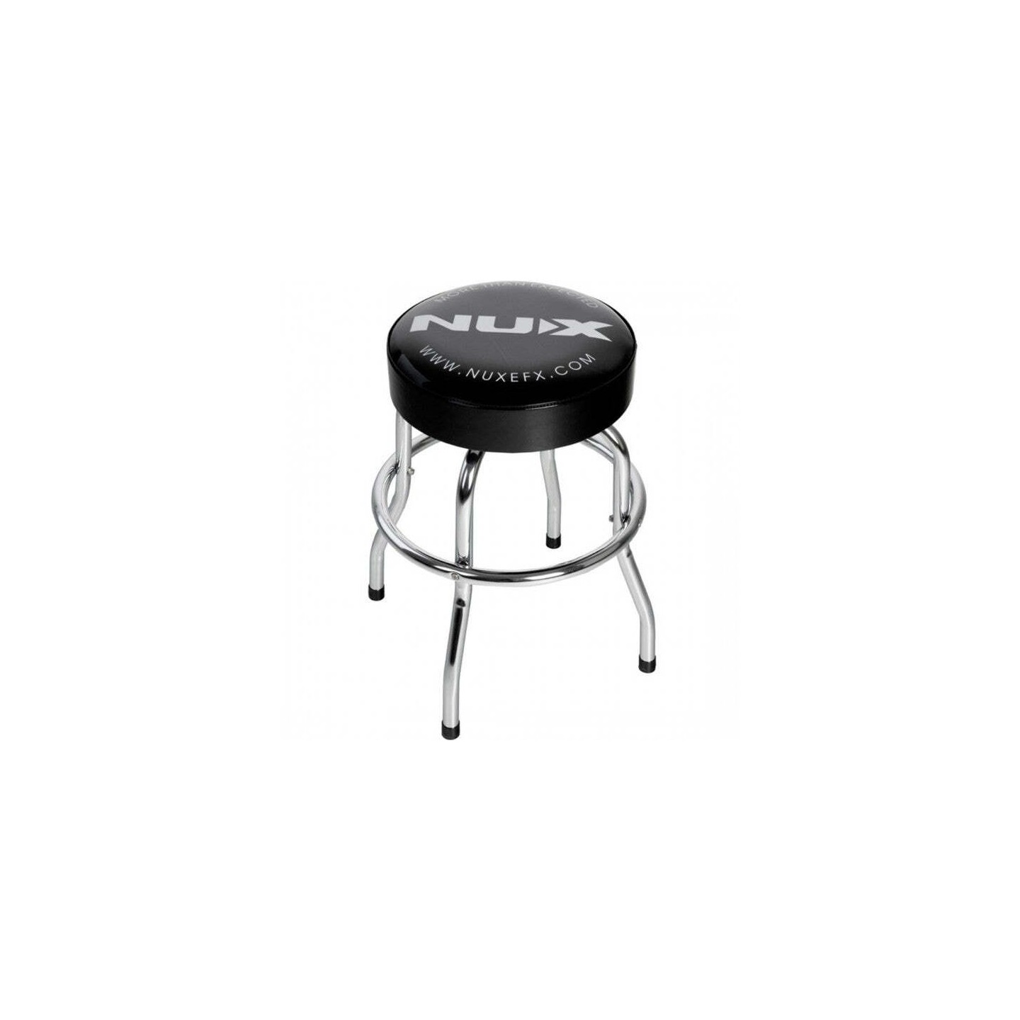 NUX Barstool seggiolino cromato con cuscino nero - vai con la sigla