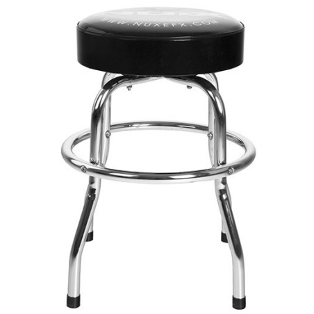 NUX Barstool seggiolino cromato con cuscino nero - vai con la sigla