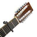 D'Addario PW-CP-19S, Capotasto Pro Plus, argento - vai con la sigla