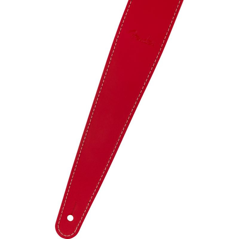 FENDER Essentials Leather Strap, Red - vai con la sigla