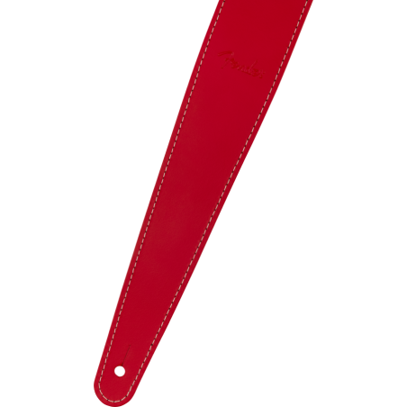 FENDER Essentials Leather Strap, Red - vai con la sigla