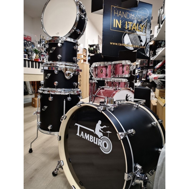 TAMBURO FORMULA20SBK, batteria 5pz serie Formula colore Satin Black - vaiconlasigla