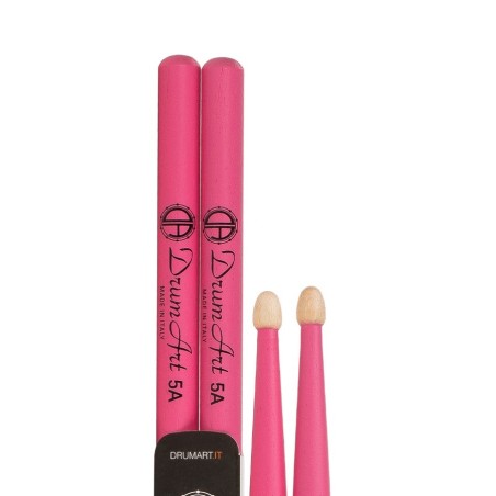 DRUM ART bacchette Hickory 5A Pink - vai con la sigla