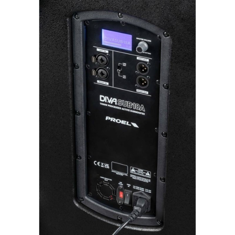 PROEL DIVASUB18A - Subwoofer attivo 1500w - vai con la sigla