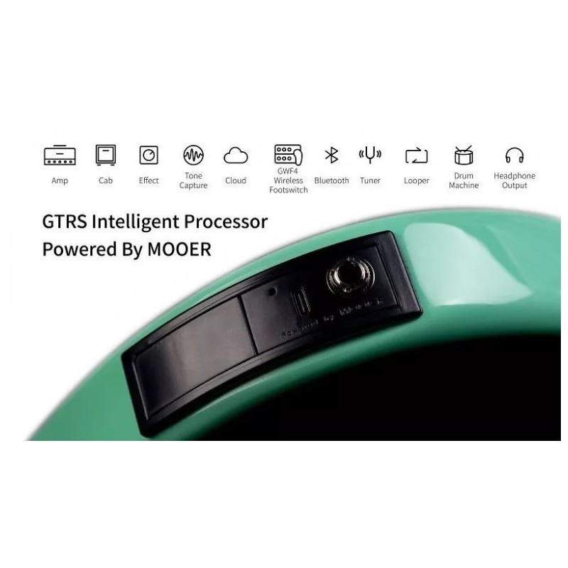 MOOER GTRS S800 Chitarra Elettrica Solid-Body con Processore Multieffetto  RW SURF GREEN - vai con la sigla
