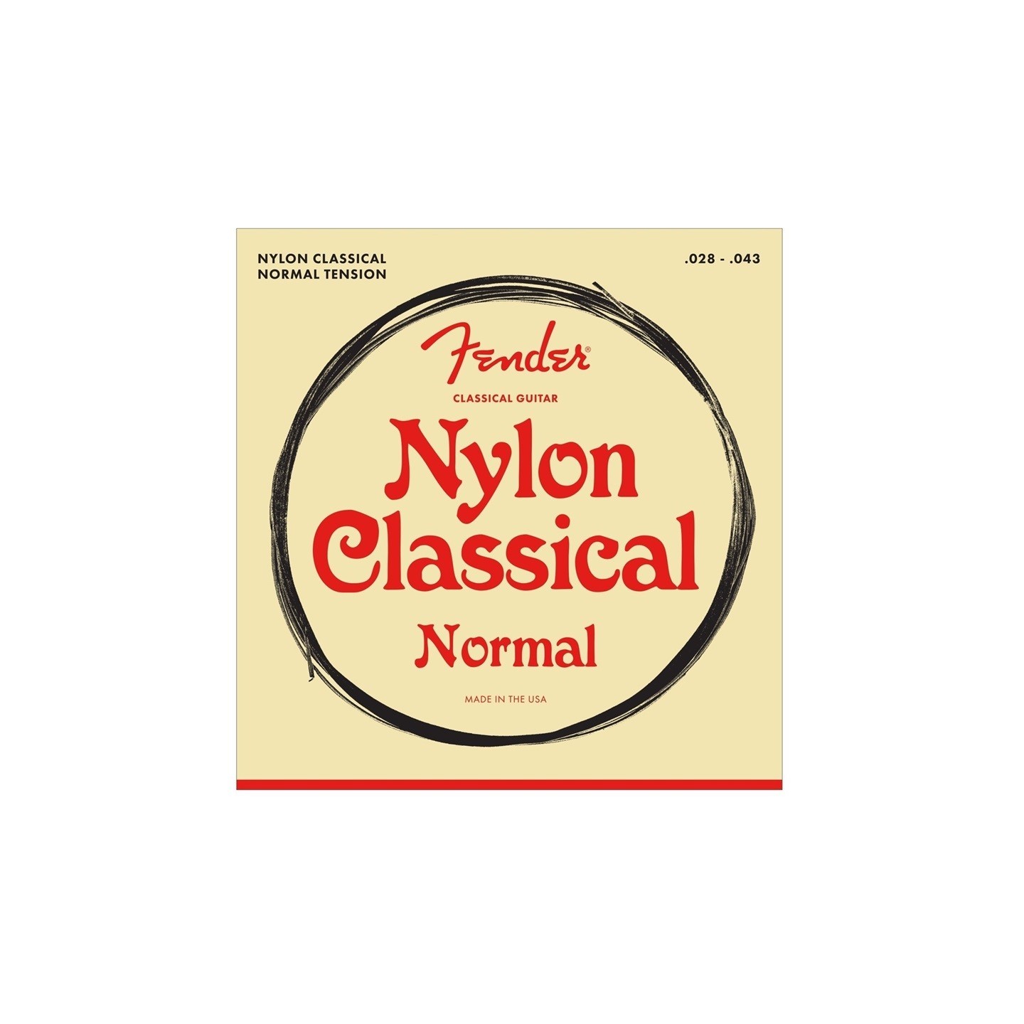 FENDER Muta chitarra classica, 100 trasparente / argento, Tie End, scalatura .028-.043 - vai con la sigla
