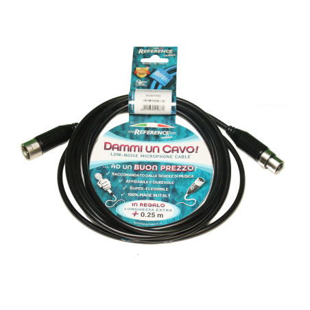 REFERENCE DAMMIUNCAVO-BK-XLRM/XLRF-10,25-R Cavo XLR - XLR Nero 10.25 mt - vai con la sigla
