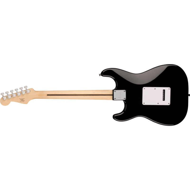FENDER Squier Sonic Stratocaster, Maple Fingerboard, White Pickguard, Black - vai con la sigla